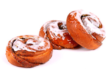 Glazed sweet buns