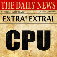 cpu, newspaper article text