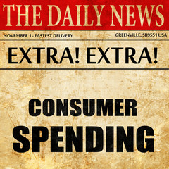 consumer spending, newspaper article text