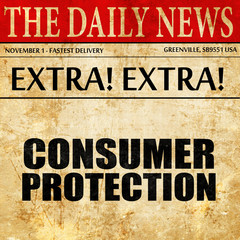 consumer protection, newspaper article text