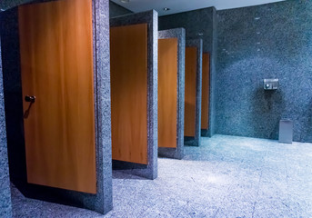 restroom in an public building