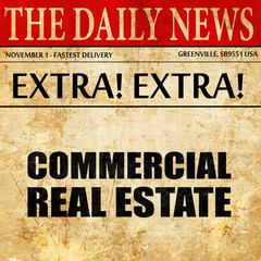 commercial estate, newspaper article text