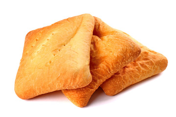 Three potato filled pirozhki