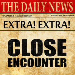 close encounter, newspaper article text