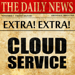 cloud service, newspaper article text