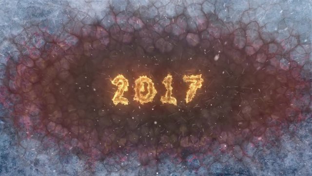 Ice melting in fire 2017.