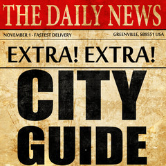 city guide, newspaper article text