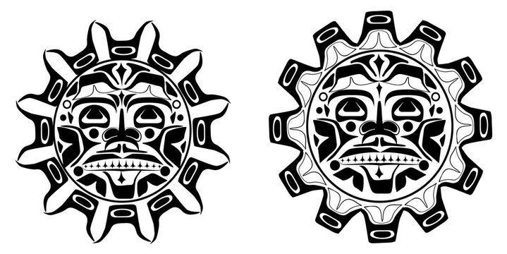 Vector illustration of the sun symbol