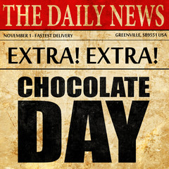 chocolate day, newspaper article text