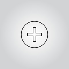 Obraz premium cross medical icon illustration