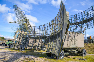 On the territory of historical and cultural complex "Stalin Line" near Minsk represented military equipment.