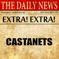 castanets, newspaper article text