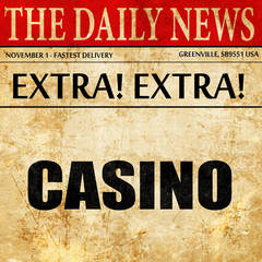 casino, newspaper article text