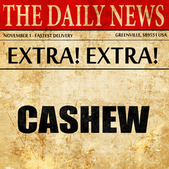 cashew, newspaper article text