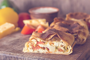 strudel with vegetables