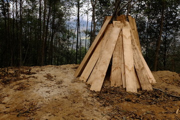 A Tipi in the Woods