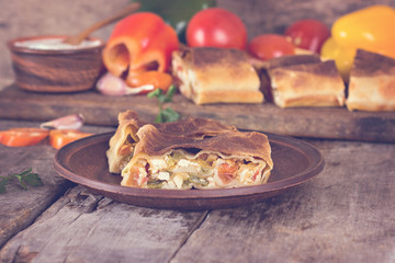 strudel with vegetables
