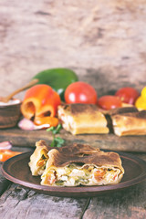 strudel with vegetables