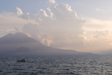 Last Boat Crossing the Lake