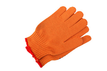 new Work Gloves Isolated On White.
