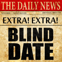 blind date, newspaper article text