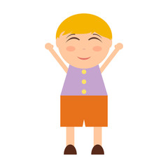 Happy boy cartoon