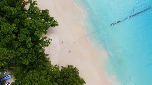 Aerial View Of Anse Lazio Beach, Praslin Island, Seychelles
