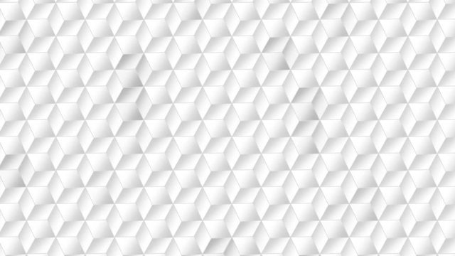 Computer generated animated white squares background for use as a desktop screen saver, text overlay, or subtle design element background for corporate presentations..