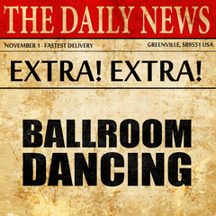 ballroom dancing, newspaper article text