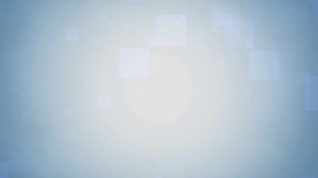 Computer generated animated gray forming squares background for use as a desktop screen saver, text overlay, or subtle design element background for corporate presentations.