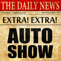 auto show, newspaper article text