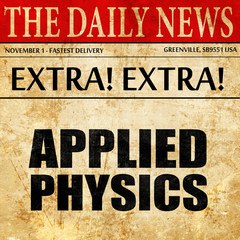 applied physics, newspaper article text