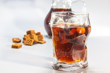 The traditional Russian drink - kvass, which is made from rye br