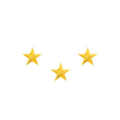 Obraz premium Polygonal gold star isolated. Low poly style