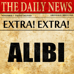 alibi, newspaper article text