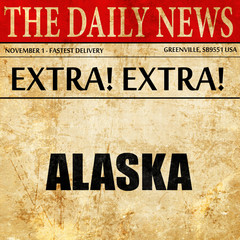  alaska, newspaper article text