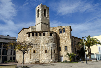 Fototapeta na wymiar Church of San Cristobal in Cunit, Spain