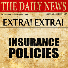 insurance policies, newspaper article text