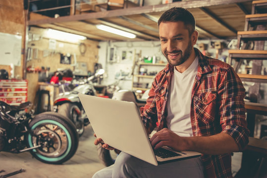 Motorbike repair shop