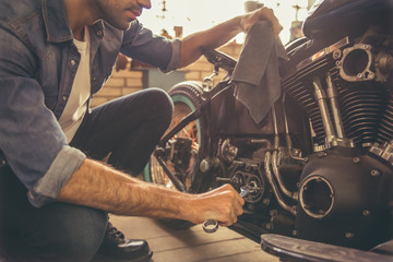 Motorbike repair shop - Powered by Adobe