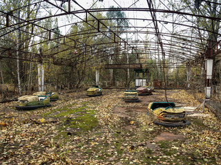Ferris wheel in Pripyat ghost town close to Chernobyl, 2016