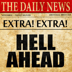 hell ahead, newspaper article text