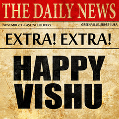 happy vishu, newspaper article text
