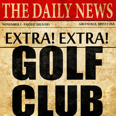 golf club, newspaper article text