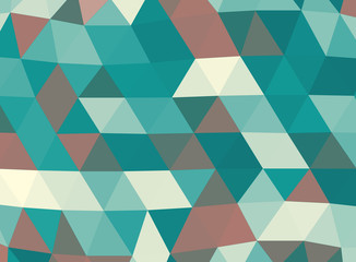 Geometric cyan and brown lowpoly background