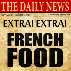 french food, newspaper article text