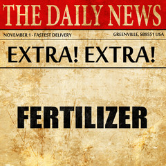 fertilizer, newspaper article text