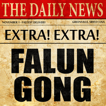 Falun gong, newspaper article text
