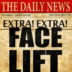 facelift, newspaper article text