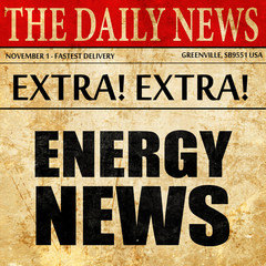 energy news, newspaper article text